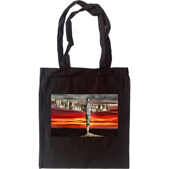 The Angel Of The North At Sunset by Hadrian Richards Tote Bag