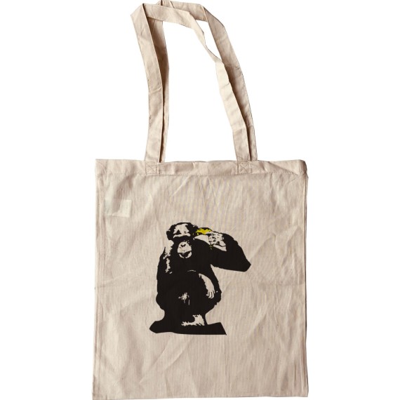 Monkey Banana Gun Tote Bag