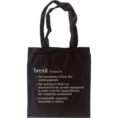 Brexit Definition Tote Bag