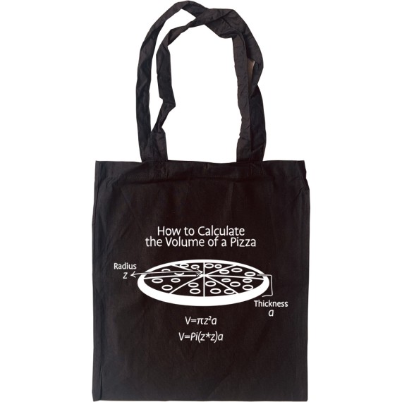 How to Calculate the Volume of a Pizza Tote Bag