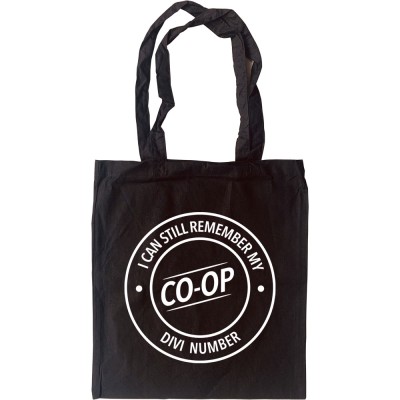 I Can Still Remember My Co-Op Divi Number Tote Bag
