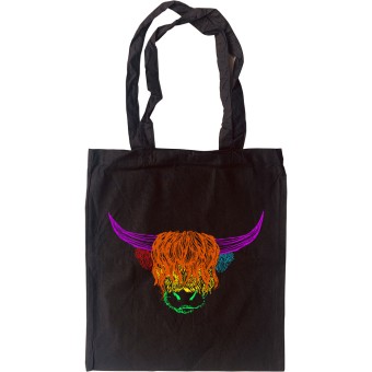 Psychedelic Cattle Variant One Tote Bag