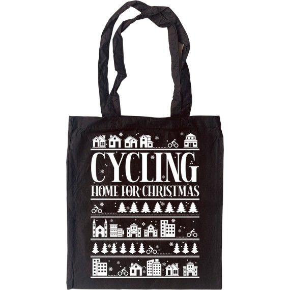 Cycling Home for Christmas Tote Bag