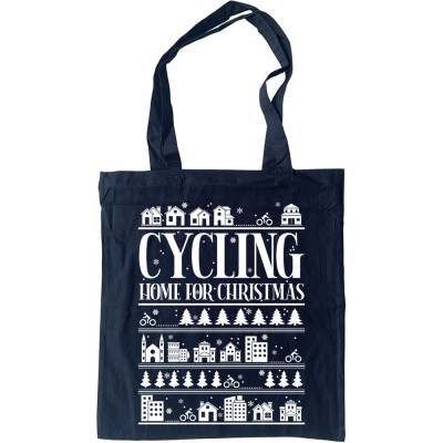 Cycling Home for Christmas Tote Bag