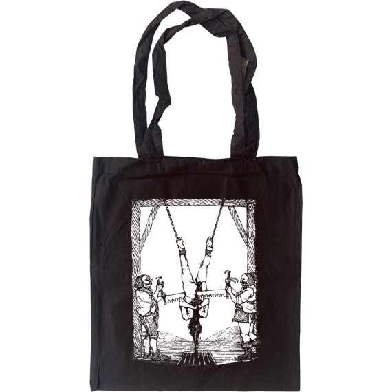 Death By Sawing Tote Bag