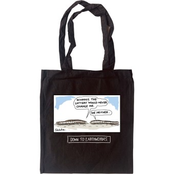 Down To Earthworms Tote Bag