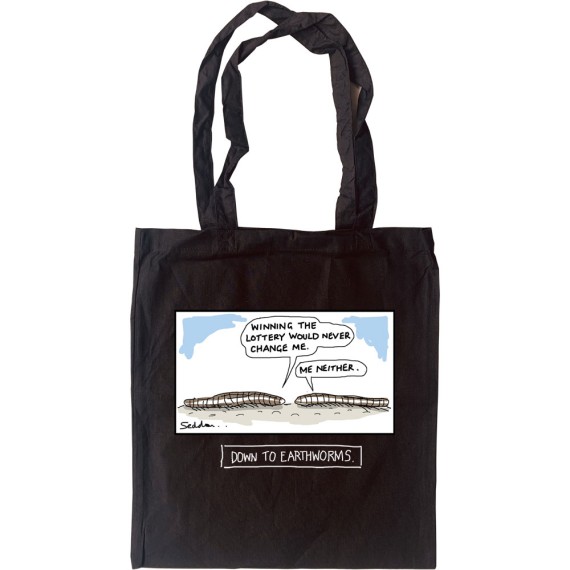 Down To Earthworms Tote Bag