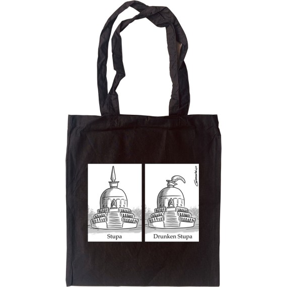 Drunken Stupa Tote Bag