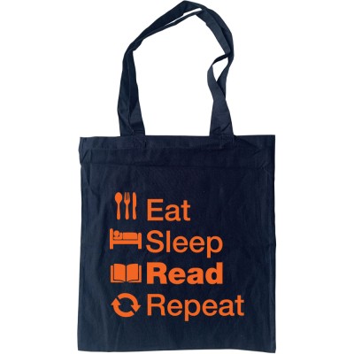 Eat Sleep Read Repeat Tote Bag