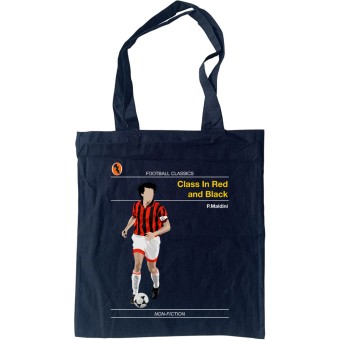 Football Classics: Class In Red and Black by Paolo Maldini Tote Bag