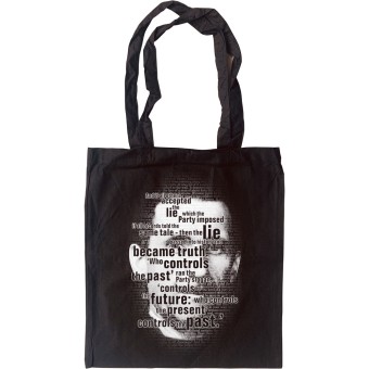 George Orwell "Who Controls the Past" Tote Bag