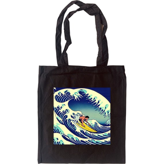 The Great Wave Surfer Tote Bag