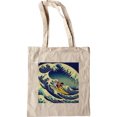 The Great Wave Surfer Tote Bag