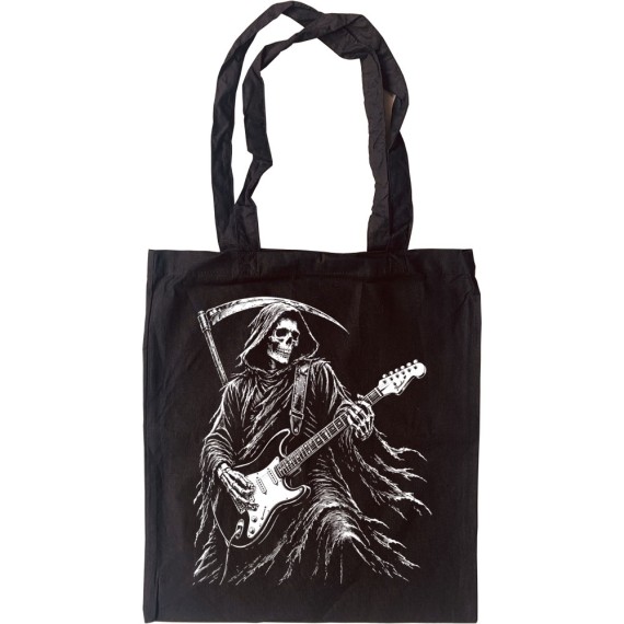 Grim Reaper Guitarist Tote Bag