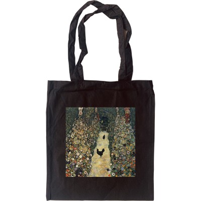 Gustav Klimt "Garden Path with Chickens" Tote Bag
