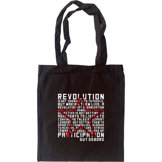 Guy Debord "Revolution" Quote Tote Bag