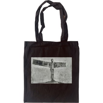 The Angel Of The North In All Weather by Hadrian Richards Tote Bag