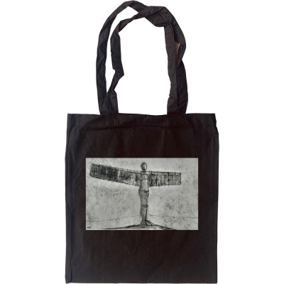 The Angel Of The North In All Weather by Hadrian Richards Tote Bag