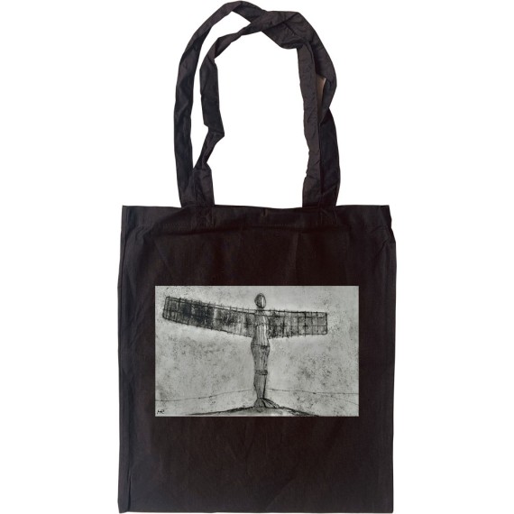 The Angel Of The North In All Weather by Hadrian Richards Tote Bag