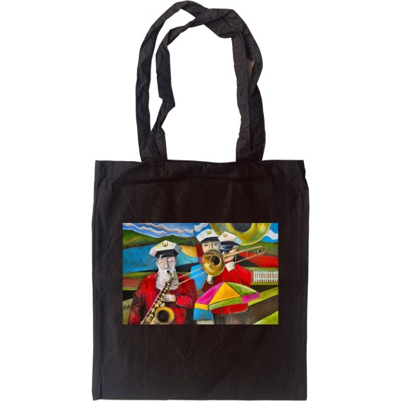 Three Musicians In Towneley Park by Hadrian Richards Tote Bag