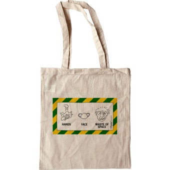 Hands; Face; Waste Of Space Tote Bag