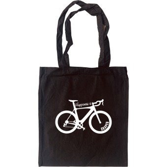 Happiness Is Racing Bike Shaped Tote Bag