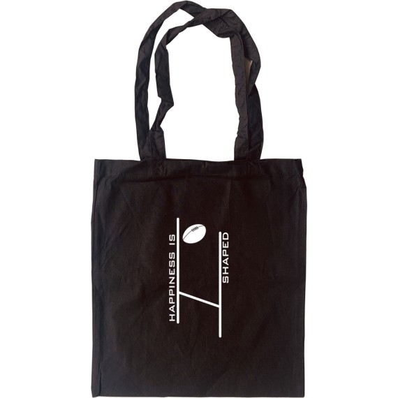 Happiness is Rugby Shaped Tote Bag