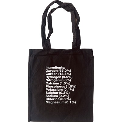 Human Body Ingredients Tote Bag