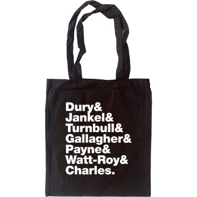 Ian Dury & The Blockheads Line-Up Tote Bag