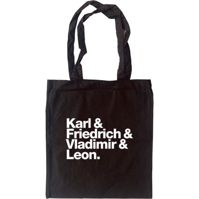 Karl and Friedrich and Vladimir and Leon Tote Bag