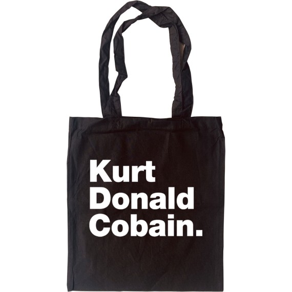 Kurt Donald Cobain Tote Bag