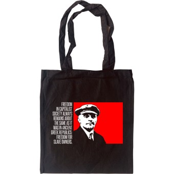 Vladimir Lenin "Freedom" Quote Tote Bag