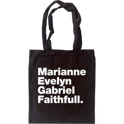 Marianne Evelyn Gabriel Faithfull Tote Bag