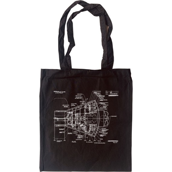 Mercury Spacecraft Diagram Tote Bag