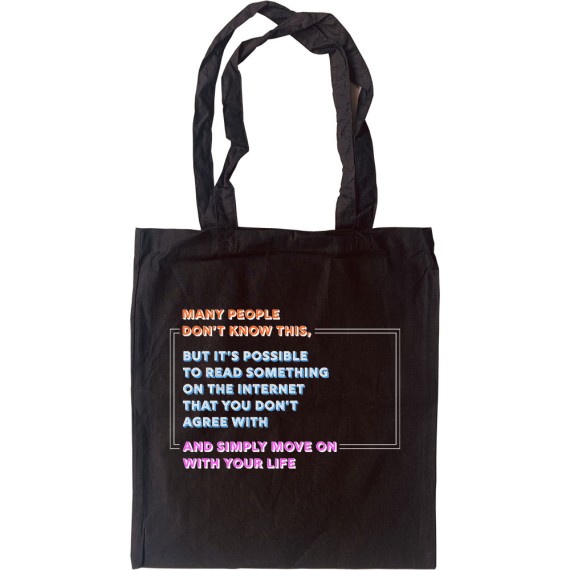Move On With Your Life Tote Bag