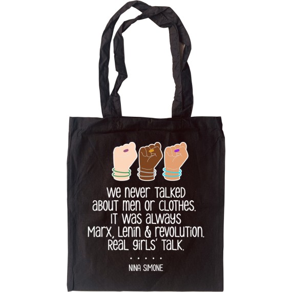 Nina Simone "Real Girls' Talk" Tote Bag