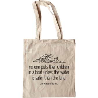 No One Puts Their Children in a Boat Tote Bag
