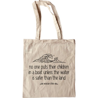 No One Puts Their Children in a Boat Tote Bag