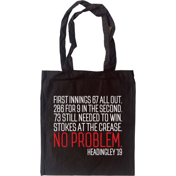 Ben Stokes At The Crease: No Problem Tote Bag