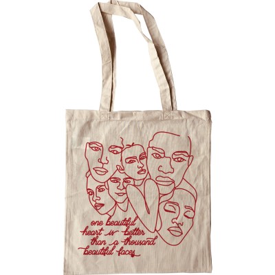 One Beautiful Heart Is Better Than A Thousand Beautiful Faces Tote Bag