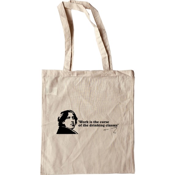 Oscar Wilde "Drinking Classes" Quote Tote Bag