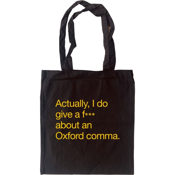 Oxford Comma Tote Bag
