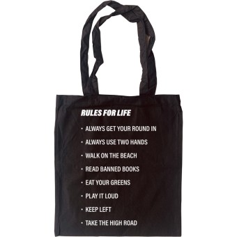 Rules For Life Tote Bag