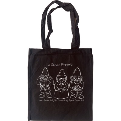 Hear Gnome Evil, See Gnome Evil, Speak Gnome Evil Tote Bag