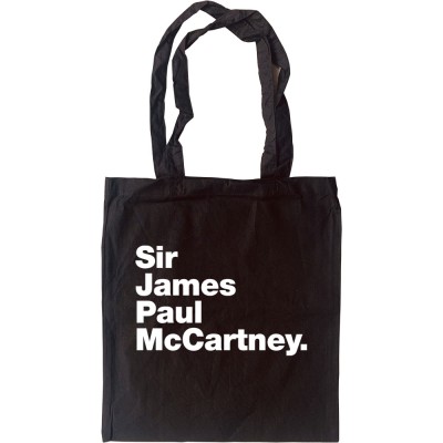 Sir James Paul McCartney Tote Bag