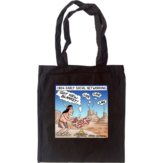 Early Social Networking Tote Bag