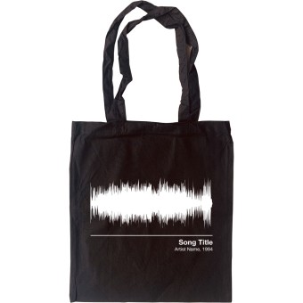 Personalised Song Soundwave Tote Bag