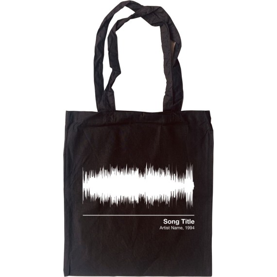 Personalised Song Soundwave Tote Bag