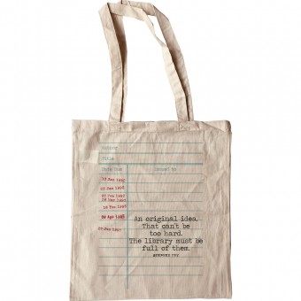 Stephen Fry "An Original Idea" Tote Bag