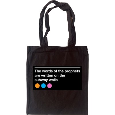 The Words Of The Prophets Are Written On The Subway Walls Tote Bag